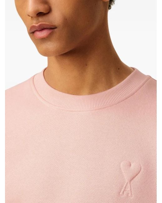 AMI Pink Ami De Coeur Sweatshirt