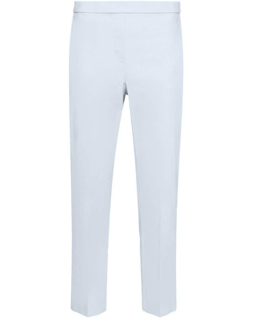 Theory Blue Slim-cut Tailored Trousers