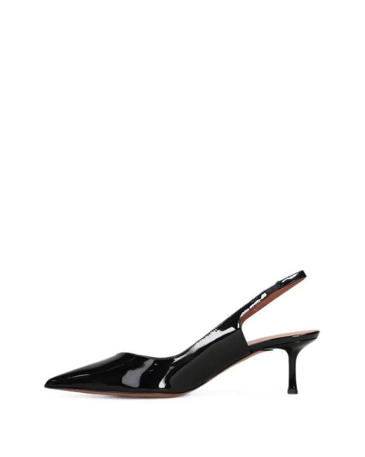 Castagna Black Darya Slingback Pumps
