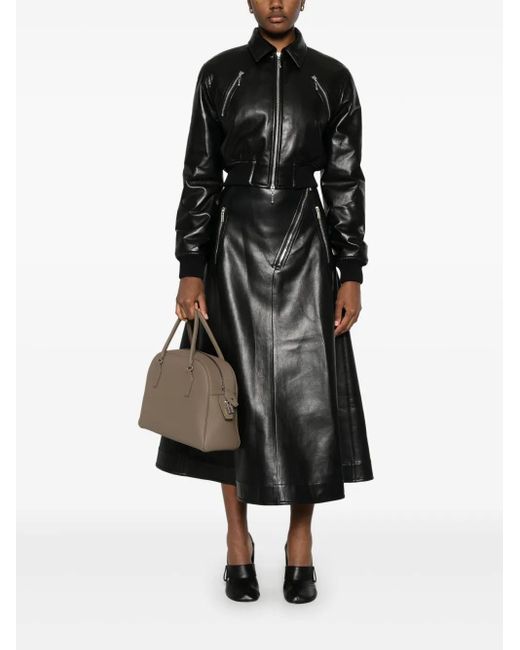 Nanushka Faux-Leather Jacket in Black | Lyst