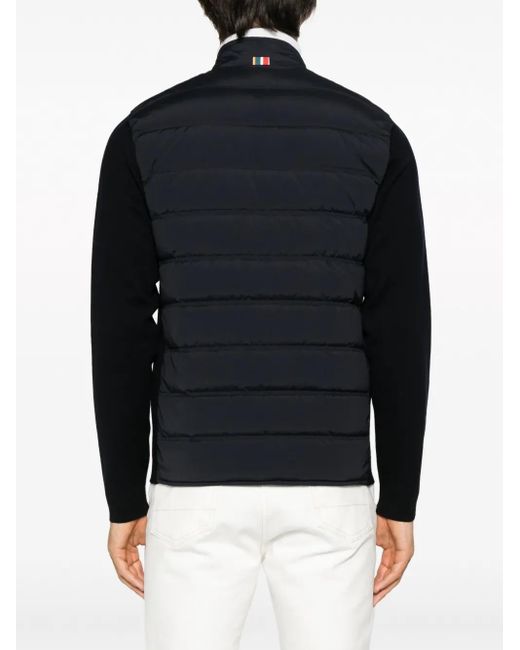 Orlebar Brown Black Wallace Panelled Padded Jacket for men