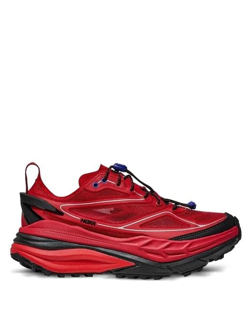 Hoka One One Red Stinson One7 Trail Shoes