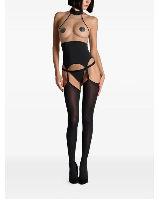 Maison Close Black Pure Tentation Bodysuit