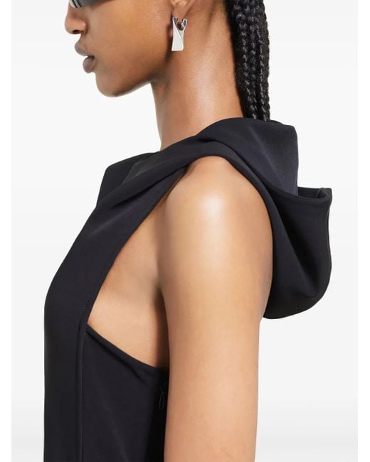 Courreges Black Oblique Dress