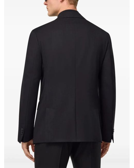 Boggi Blue Virgin Wool Blazer for men