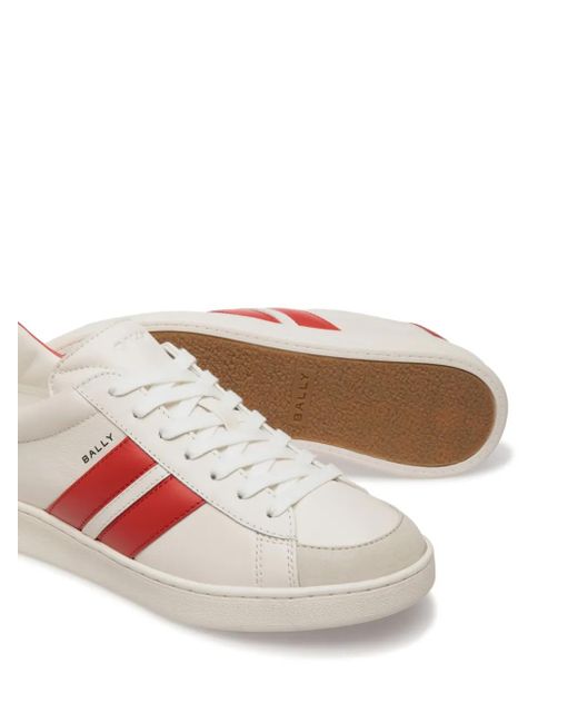 Bally Pink Tyger Leather Sneakers