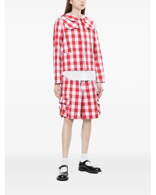 Comme des Garçons Gingham Collared Jacket