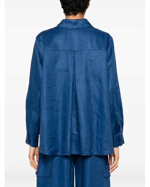 Weekend by Maxmara Pomposa Button-Up Overhemd in het Blue