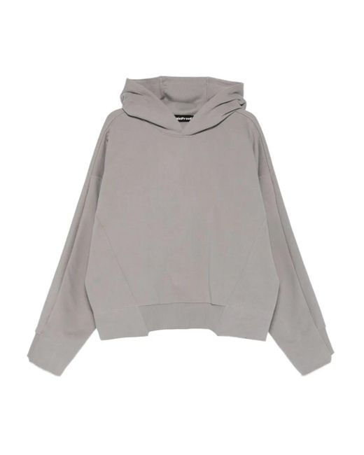 Notrainproof Gray Panelled Hoodie for men