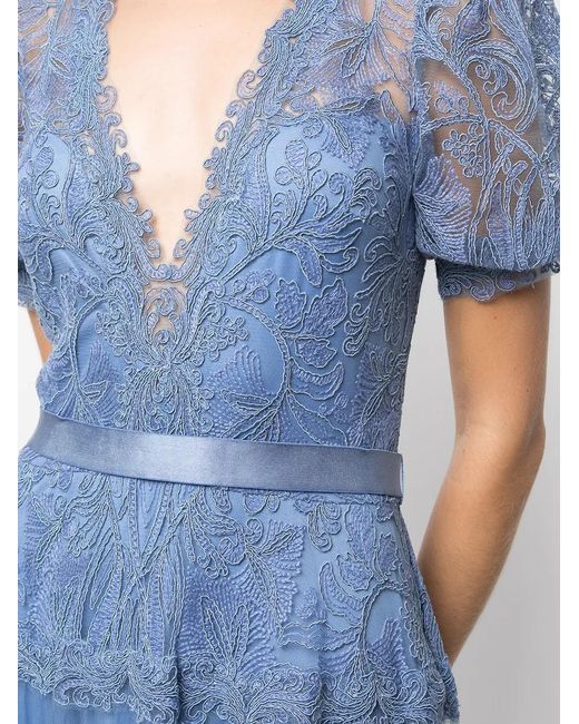 tadashi shoji fatiha floral lace and chiffon dress Fatiha Floral Lace & Chiffon Dress Tadashi Shoji Official Online Boutique