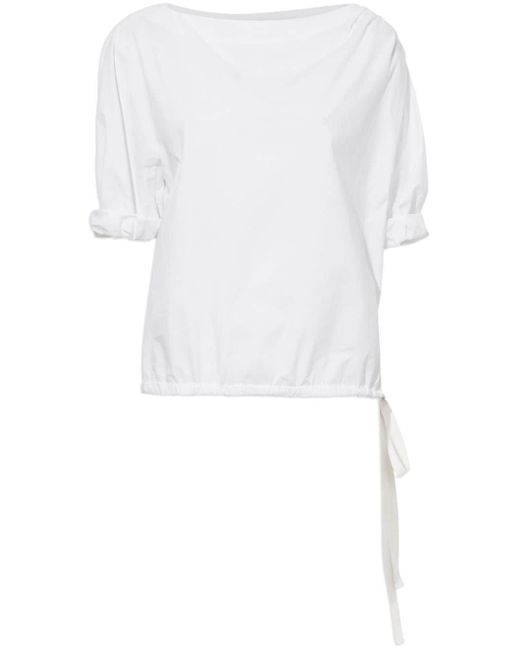 T-shirt Addison con maniche a palloncino di Proenza Schouler in White