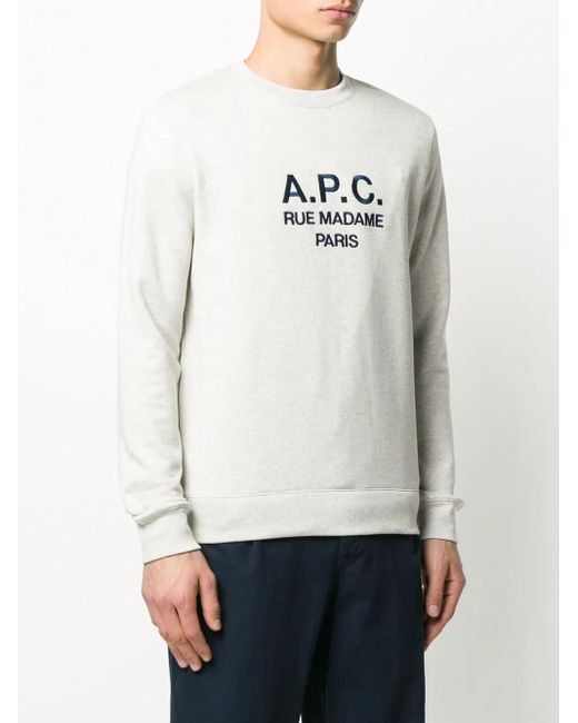 メンズ A.P.C. ロゴ スウェットシャツ Multicolor