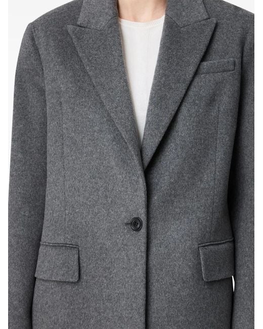 Another Tomorrow Gray Tailored Cashmere Blazer
