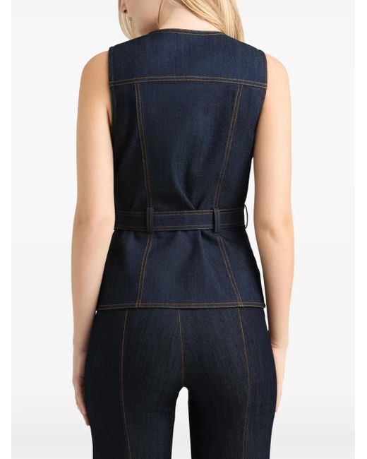 Cinq À Sept Blue Denim Reene Vest