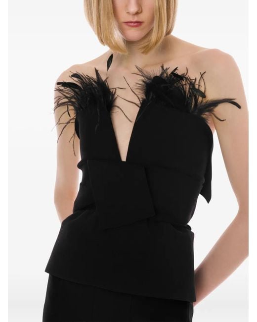 Top Con Finitura di Alberta Ferretti in Black
