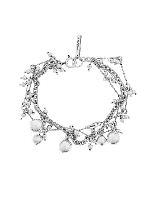 Isabel Marant Beaded Chain Bracelet Metallic