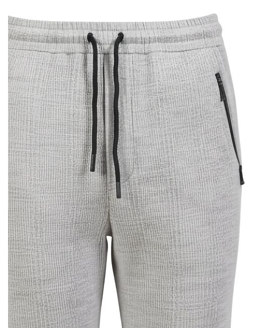 Kiton Gray Zip-Drawstring Track Pants for men