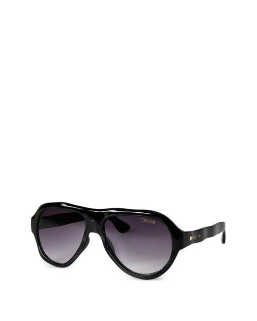 Seletti Black X Okkia Florida Pilot-Frame Sunglasses