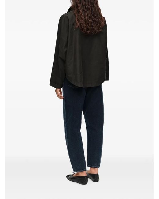 Bimba Y Lola Black Short Batwing Trench Coat
