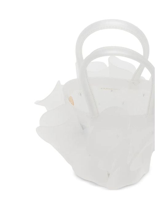 Farm Rio White Jelly Flower Shoulder Bag