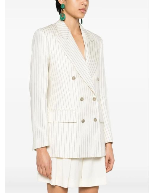 Tom Ford White Wool Double-Breasted Jacket