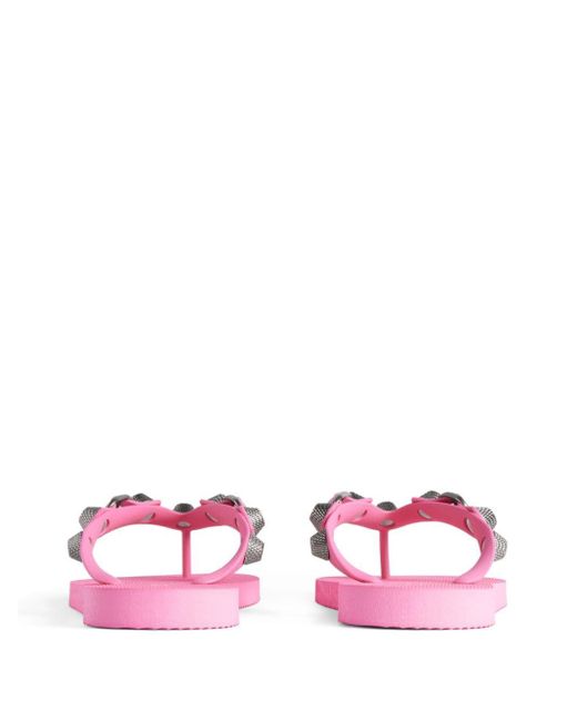 Balenciaga Pink Cagole Flip-flops