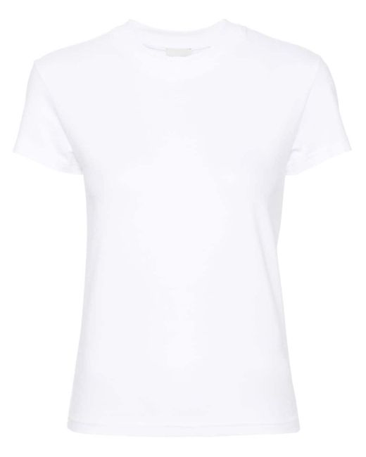 Herskind White Telia Logo-embroidered T-shirt