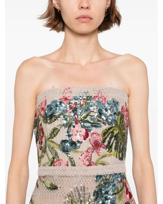 Elie Saab チュール ドレス Green