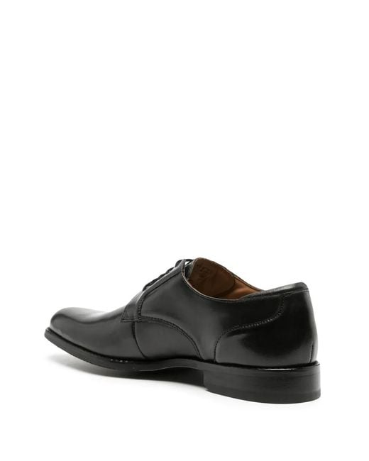 Clarks Black Craft Arlo Lace Leather Derby Shoes for men