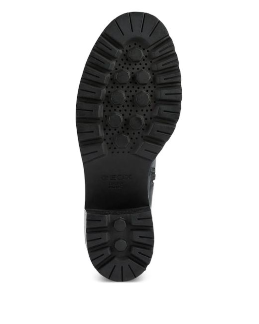 Geox Black Block-Heel Knee-High Boots