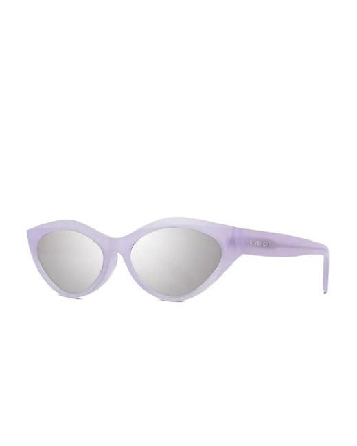Givenchy White Cat-Eye Full-Rim Sunglasses