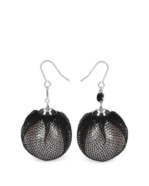 Undercover Black Tulle Earrings