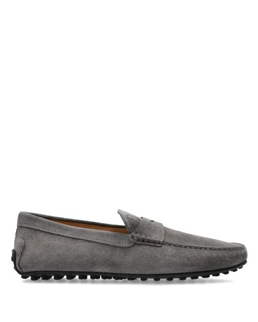 Tod's Gray City Gomino Loafers for men
