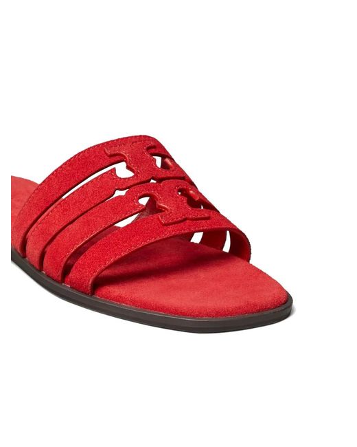 Tory Burch Red Ines Slides