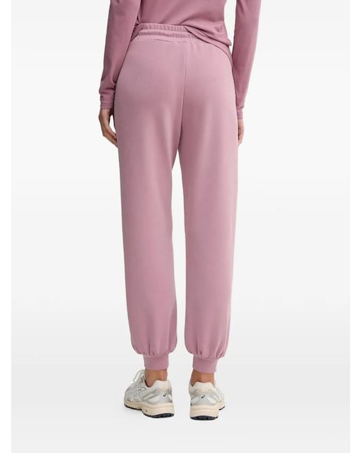 EA7 Pink Drawstring-Fastening Track Pants
