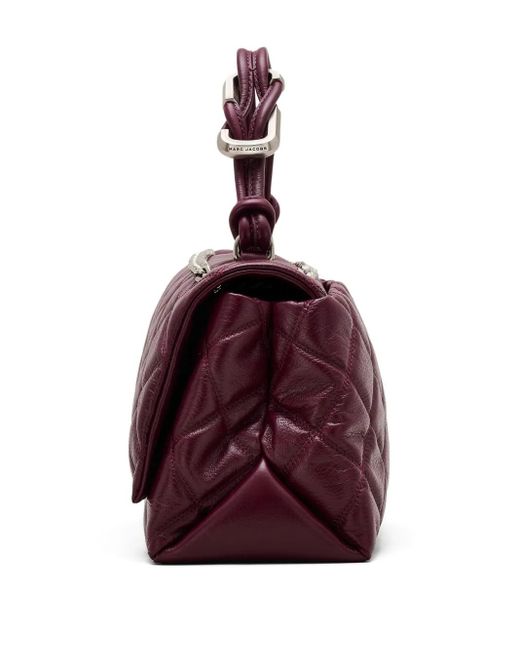 Marc Jacobs Purple Mittelgroße The Quilted Dual Convertible Schultertasche