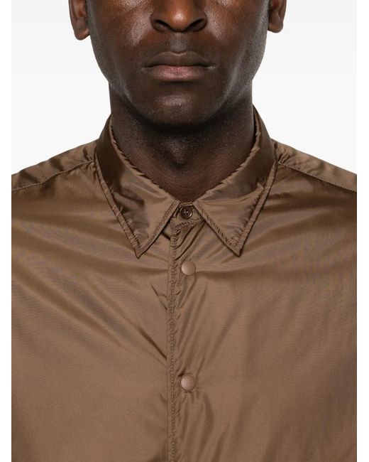 Aspesi Brown Padded Shirt for men