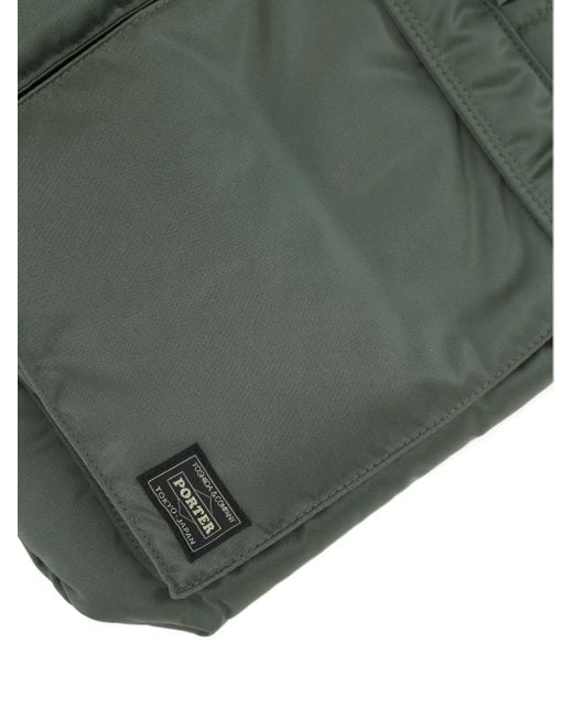 Porter-Yoshida and Co Green Tanker Short Helmet Tote Bag for men