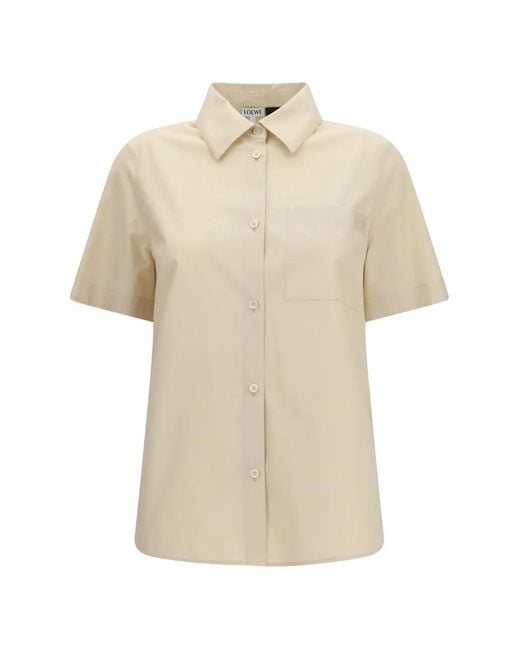 Loewe Natural Anagram-Embroidered Shirt
