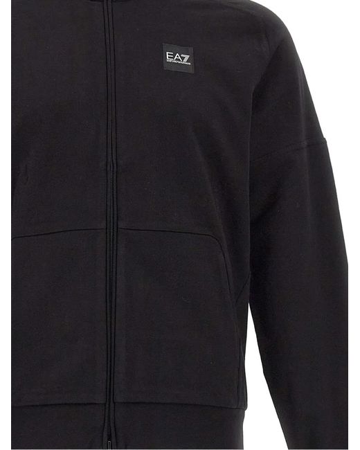 EA7 Blue Visibility Zipped Tracksuit for men