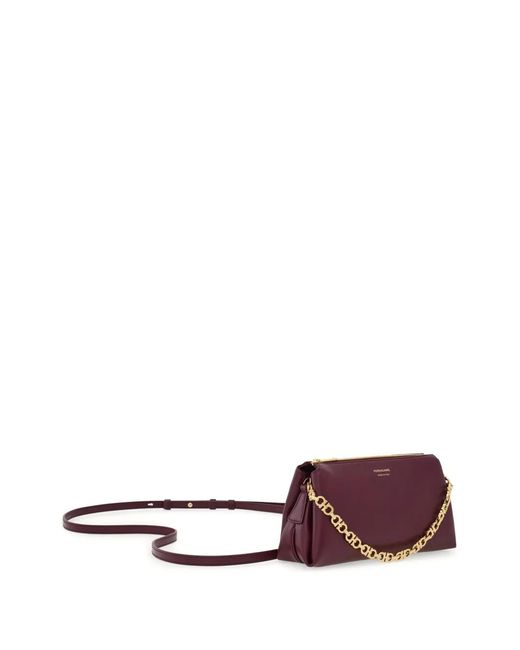 Ferragamo Purple Gancini Chain Mini Bag