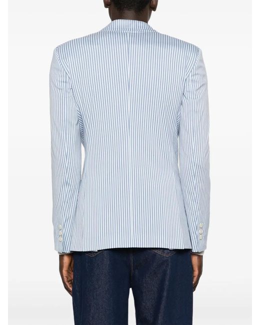 Vivienne Westwood Blue Silk And Nylon Blend Zip Jacket for men