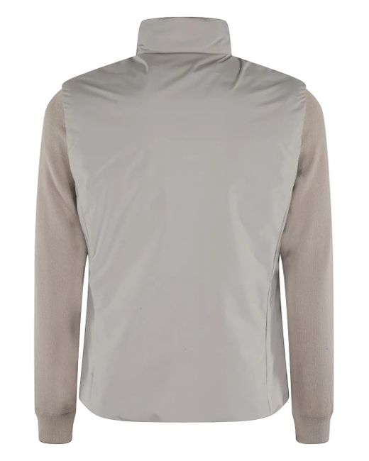 Moorer Gray Zip-Up Jacket for men