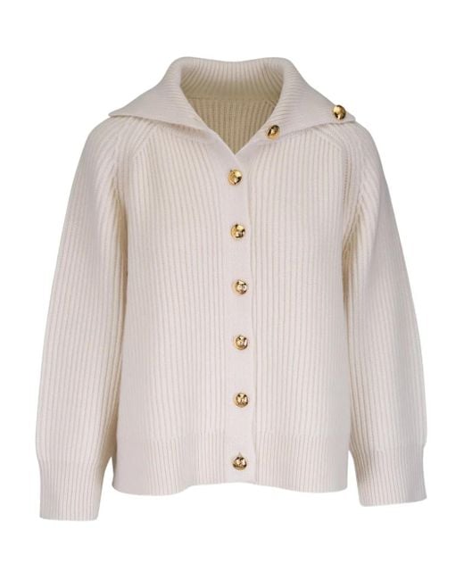 Nili Lotan Natural Deryl Cashmere Cardigan