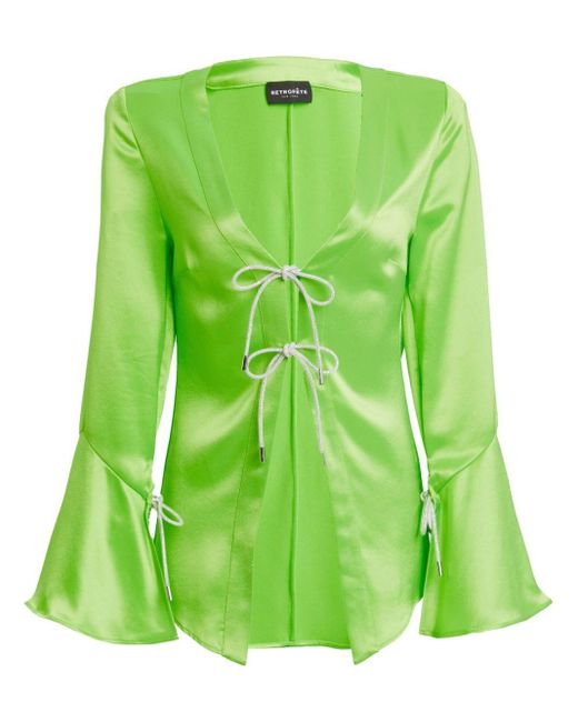 Blusa Svea retroféte de color Green