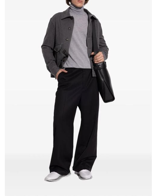 Givenchy Gray Quilted Translucent-Sole Sneakers for men
