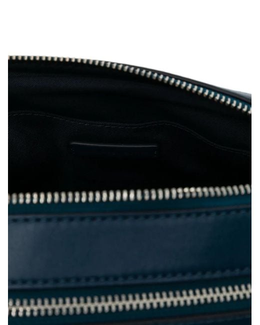 Michael Kors Blue Medium Bryant Crossbody Bag