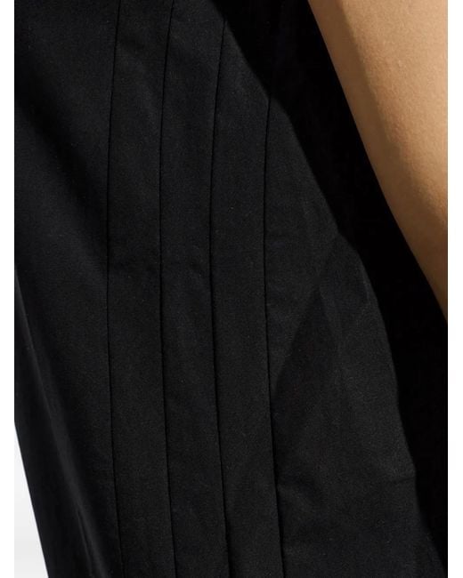 Studio Nicholson Black Pleated A-Line Dress