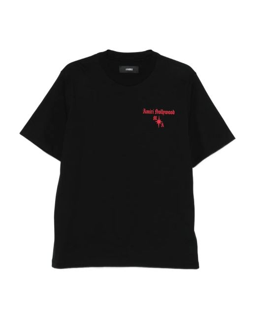 Amiri Hollywood T-Shirt mit Logo-Print in Black für Herren