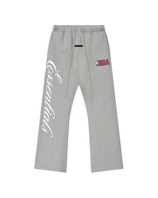Fear Of God Gray Essentials Logo-Print Track Pants for men